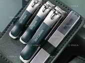 Манікюрний набір 4в1 кусачки, зі шкіряним чохлом, дорожній набір кусач - VDALA.PRO - 1