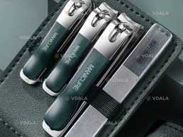 Маникюрный набор 4в1 кусачки, с кожаным чехлом, дорожный набор кусачек - VDALA.PRO