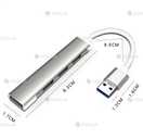 Перехідник USB Hub 3.0 на 4in1 порти, Юсб хаб Новий - VDALA.PRO - 3