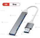 Перехідник USB Hub 3.0 на 4in1 порти, Юсб хаб Новий - VDALA.PRO - 4