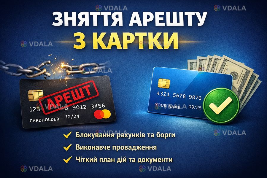 Зняття арешту з рахунків Зняття арешту з рахунків - VDALA.PRO