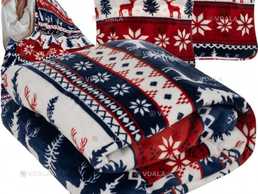 Новогодний плед 160х200 см + 2 наволочки - VDALA.PRO