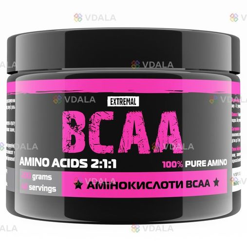 Аминокислоты Extremal bcaa 2:1:1 200 г - VDALA.PRO