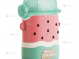 Термос-бутылка детская Zoyzoi Cool Watermelon Tritan, 400 мл - VDALA.PRO