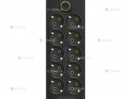 Мережевий фільтр Подовжувач usb тк-16 (10×220В+4×usb+1×Type-C) Чорний, - VDALA.PRO
