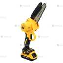 Аккумуляторная цепная пила с шиной 8 дюймов в кейсе (24V, 2 АКБ. Желта - VDALA.PRO - 3