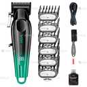 Аккумуляторная машинка для стрижки vgr V-662 green, 7000 rpm, 6 насадо - VDALA.PRO - 4