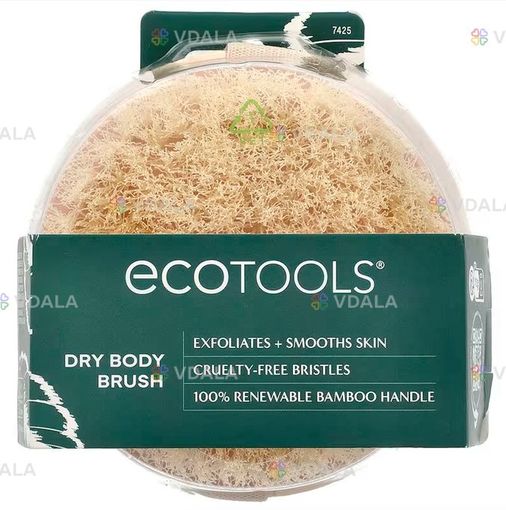 EcoTools, щетка для сухого массажа, 1 шт. - VDALA.PRO