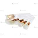 Набор кистей для макияжа 8 шт, цвет белый - VDALA.PRO - 2