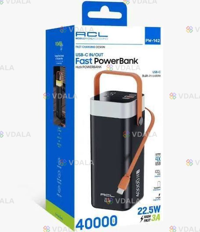 Портативное зарядное устройство для ACL PW-142 Fast PowerBank Портативное зарядное устройство для ACL PW-142 Fast PowerBank - VDALA.PRO