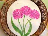 Картина - миниатюра *Цветок в овале*. Масло, оргалит, 25*20 см - VDALA.PRO - 1