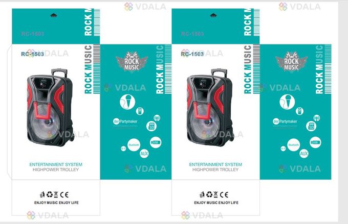 Акустическая колонка Rock Music RC-1503 (69x44x36) - VDALA.PRO