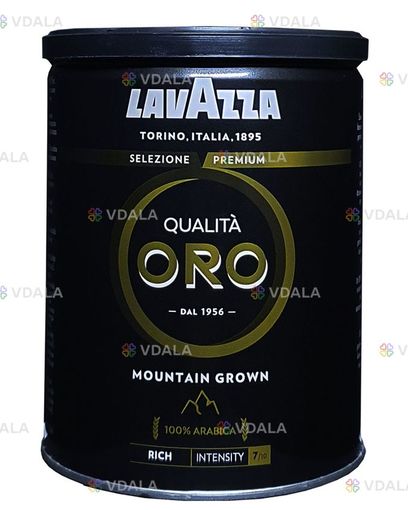 Кава Lavazza Qualita Oro Mountain Grown мелена 250 г в металевій банці - VDALA.PRO