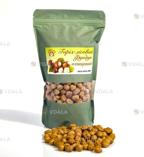 Лісовий Горіх (Фундук) очищений 500г. - VDALA.PRO