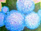 Картина авторская * Гортензия*. Акрил, масло. Холст, картон, ДВП. Зака - VDALA.PRO - 1