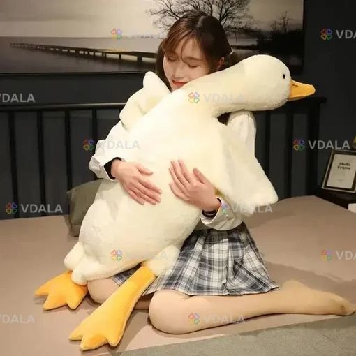 М'яка плюшева іграшка-антистрес гусак 110 см - VDALA.PRO