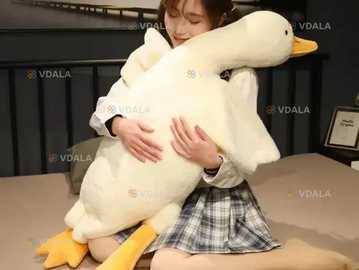 М'яка плюшева іграшка-антистрес гусак 110 см - VDALA.PRO