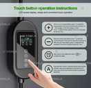 Зарядка для Електро Авто ev авто 32A 7,2 kw 1 фаза Type 2 wifi 5м Шнур - VDALA.PRO - 2