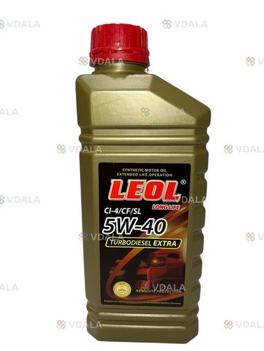 Олива (масло) турбодизель 5W-40 ci-4/cf/sl Е7 1 л. леол turbodiesel ex - VDALA.PRO
