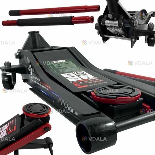 Домкрат підкатний гідравлічний двоштоковий низькопрофільний 3т. Rock F - VDALA.PRO