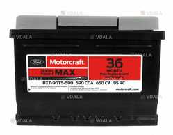 Автомобільний акумулятор motorcraft 12 V, 590 Ah, Ford BXT90T5590 - VDALA.PRO