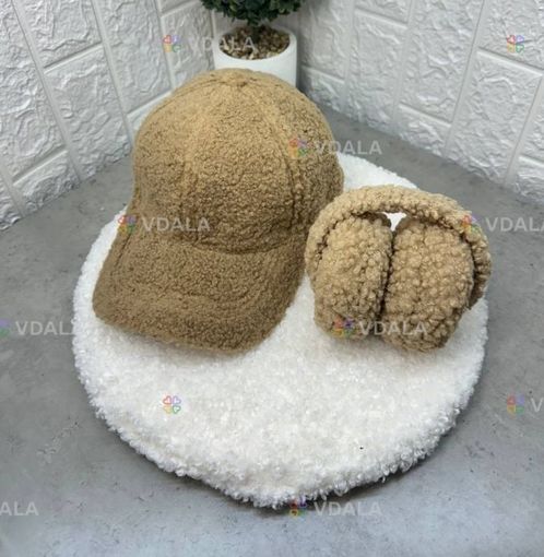 Комплект кепка + навушники на зиму жіночий - VDALA.PRO