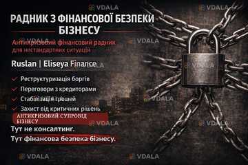 Антикризовий радник з фінансової безпеки - VDALA.PRO