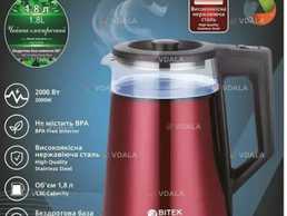 Чайник електричний 1,8л 2000Вт bitek bt-7815 - VDALA.PRO