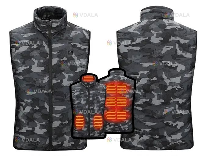 Термо жилет камуфляж із підігрівом МК156 - VDALA.PRO
