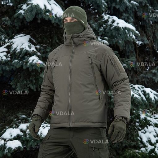 M-Tac чоловіча тепла зимова військова куртка олива - VDALA.PRO