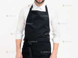 Фартух Latte Подовжений Чорний - VDALA.PRO