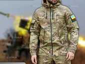 Зимовий тактичний комплект тепла куртка з капюшоном + штани, утеплений - VDALA.PRO - 1