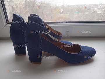 Туфлі джинсові, устілка 25,5 см - VDALA.PRO