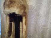 Норковая шапка-ушанка - VDALA.PRO - 1