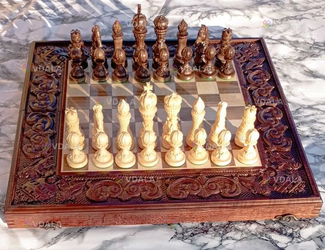 Шахи шашки нарди Королівська лілія 55х55см - VDALA.PRO