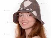 Банна шапка Luxyart Жандарм, натуральний войлок, сірий - VDALA.PRO - 1