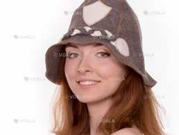 Банна шапка Luxyart Жандарм, натуральний войлок, сірий - VDALA.PRO