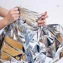 Спасательное одеяло 130×210 — серебро, новое, всего 50 г в кармане! - VDALA.PRO - 14