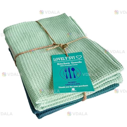 Набір кухонних вафельних рушників 4 шт - VDALA.PRO