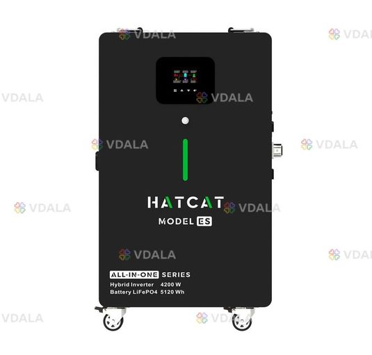 Зарядна станція hatcat all-in-one 4200 Вт 5120 Вт год LiFePO4 - VDALA.PRO