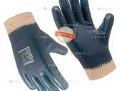 Рукавички зварника трикотажні з нітриловим покриттям, XL - VDALA.PRO - 1