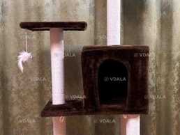 кігтеточка будиночок для кота. дряпка 133*50*40см - VDALA.PRO