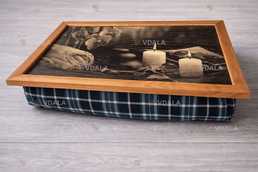 Комфортний піднос-столик на подушці для дому, роботи, відпочинку - VDALA.PRO