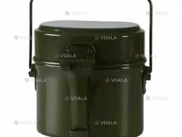 Котелок армейский походный алюминиевый из 3-х предметов - VDALA.PRO