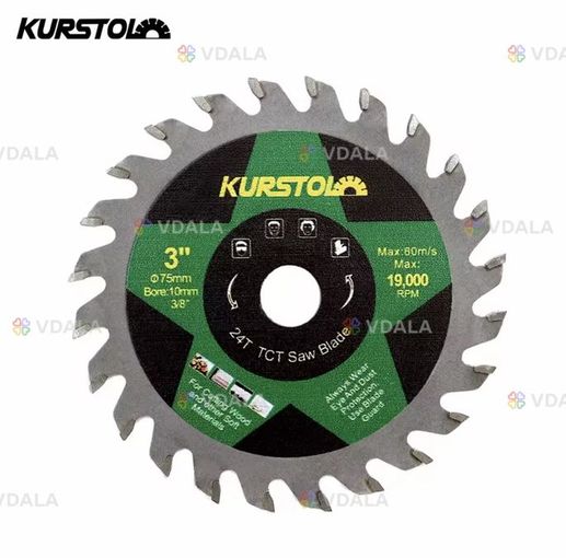 Диск Пильний tct Saw Blade kurstol 75 мм 3 24T Твердий Сплав Купити - VDALA.PRO