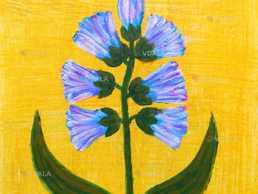 Картина - миниатюра * Цветок*. Акрил, картон, 20*20 см - VDALA.PRO