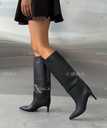 Жіночі шкіряні чоботи труби шпилька - 3 Жіночі шкіряні чоботи труби шпилька - VDALA.PRO - 3