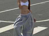 спортивні штани оверсайз (двухнитка) штаны - VDALA.PRO - 1