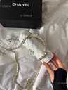 Chanel Mini Flap Handle Bag White Caviar with Silver - - VDALA.PRO - 2