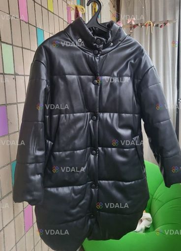 Тепла зимова куртка з екошкіри Gepur - VDALA.PRO